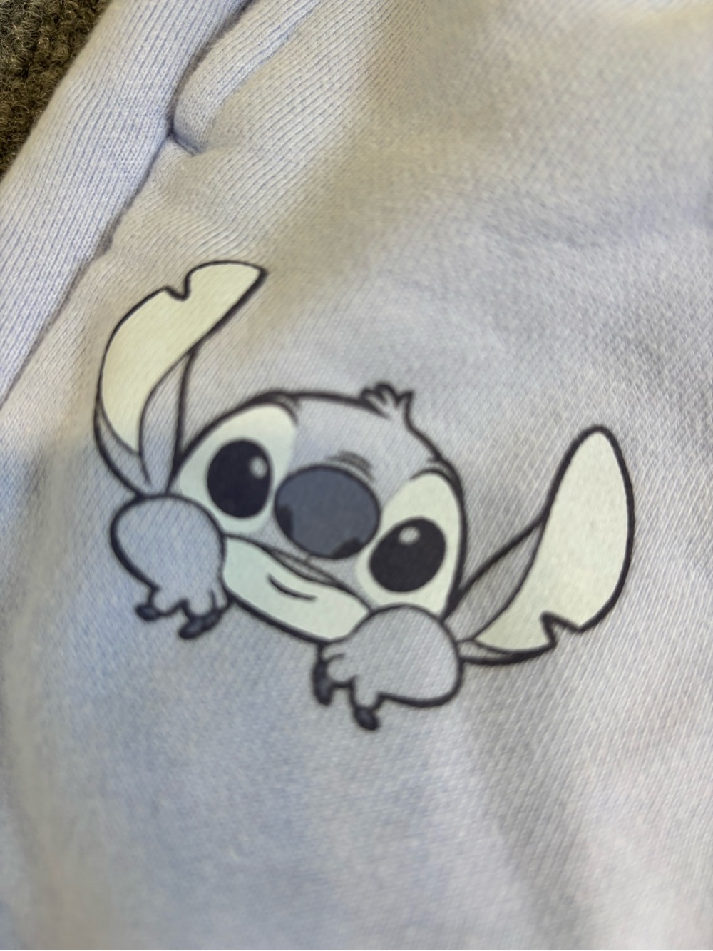 GAP x Disney Stitch Sweatpants Women’s Medium Petite Light Blue Baggy Barrel - Picture 7 of 13